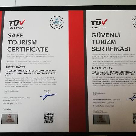 Kayra Hotel Ankara Esterno foto